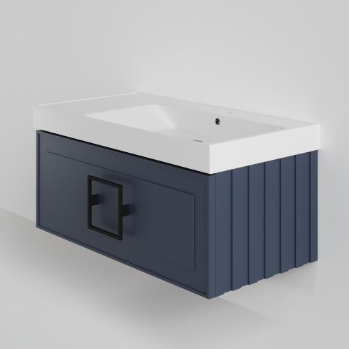 Тумба с раковиной La Fenice CUBO NFNC-01-CUB-BG-90-3-90R 90х50 подвесная цвет синий