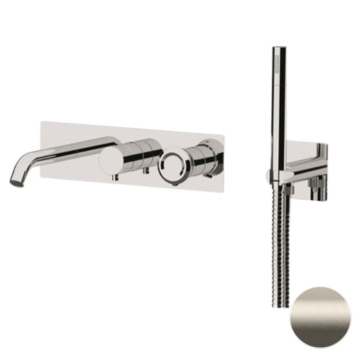 Смеситель для ванны Remer Element ET53D2XV встраиваемый в стену нержавеющая сталь