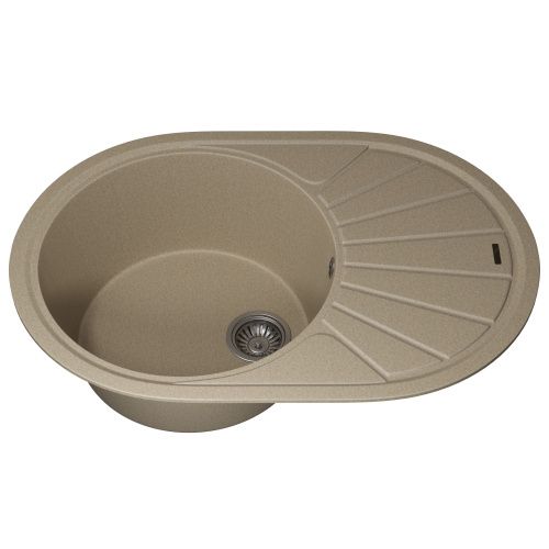 Кухонная мойка Uperwood Quartz Premium UPD-02 3910202105 75х50 цвет бежевый поверхность матовая