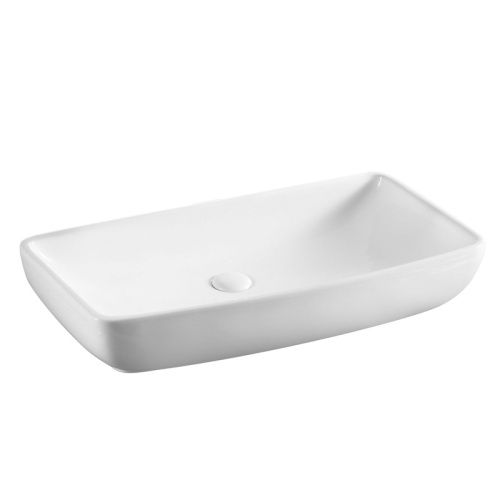 Раковина из сантехнического фаянса Azario AZ-4959B 60х40 накладная цвет белый