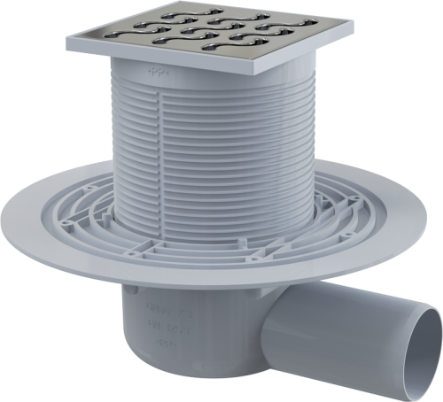 Душевой трап Alcadrain APV102 20х20 хром