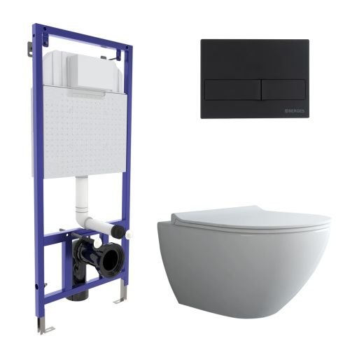 Комплект унитаз с инталляцией и клавишей смыва Berges NOVUM 043246