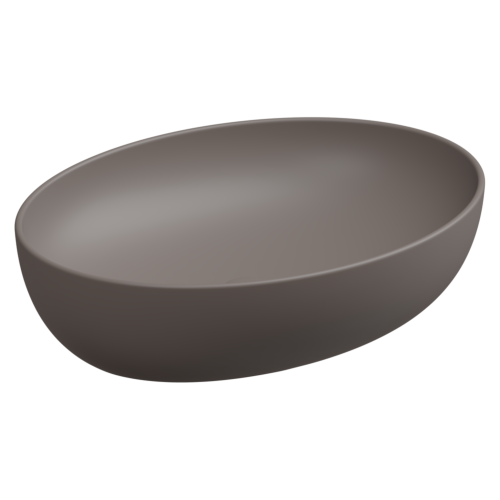 Раковина керамическая GSG Ceramic Design Easy EALAVOV55029 60х40 накладная цвет коричневый без отверстий под смеситель