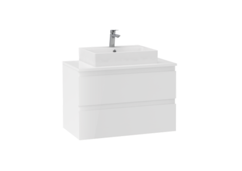 Тумба с раковиной Creavit Alinda AD0080.20.PB + NX242 80х40