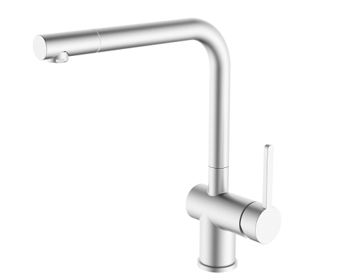 Смеситель для кухни Granula 5017, НЕРЖ на мойку нержавеющая сталь