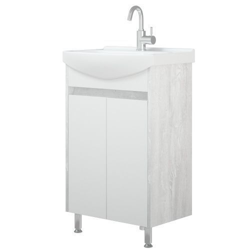 Тумба под раковину Corozo Орегон SD-00001444 50х30 напольная цвет серый