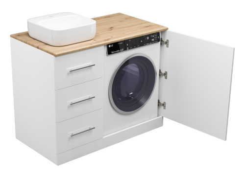 Тумба под раковину Misty Респект Э-Рес01110-13ЯЛ 110х60 напольная цвет белый