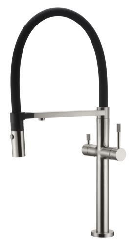 Смеситель для кухни Boheme Uno 115-NB на мойку никель