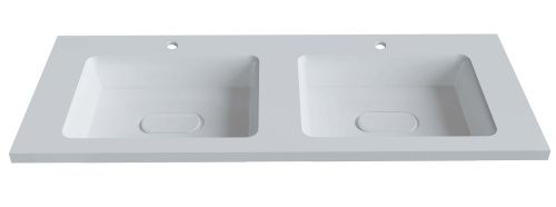 Раковина из искусственного камня Uperwood Modul 2911020342 110х50 полувстраиваемая цвет белый