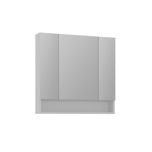 Зеркало-шкаф Orka Malta 3001303 80х80 подвесной цвет серый