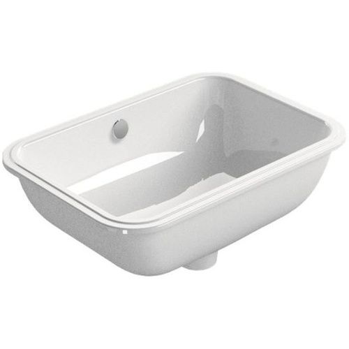 Раковина из сантехнического фаянса GSI Pura 724711_УЦ/3 50х40 встраиваемая цвет белый