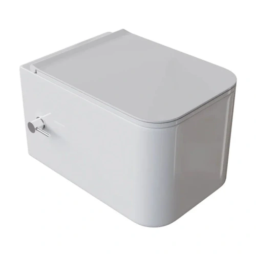 Унитаз подвесной Boheme Mane 970-SET-2-W цвет белый с сиденьем микролифт безободковый каскадный смыв