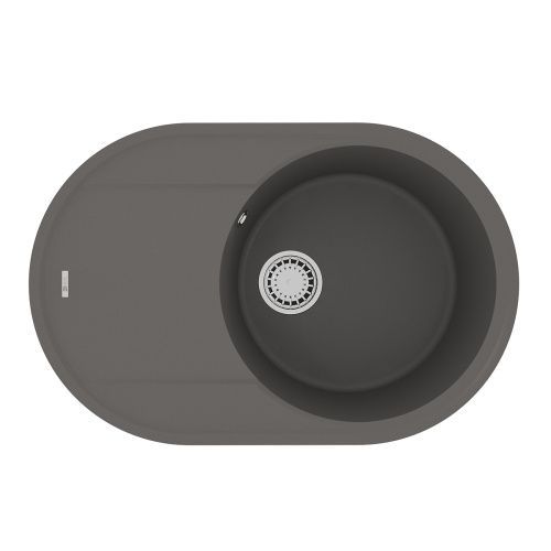 Кухонная мойка LeMark Lacha 760 9910059 75х50 цвет серый поверхность матовая