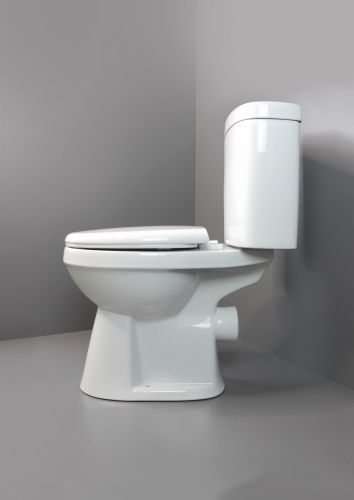 Унитаз напольный с бачком Creo Сeramique PROJECT COMBO-PR1002 белый с сиденьем с микролифт душевой смыв