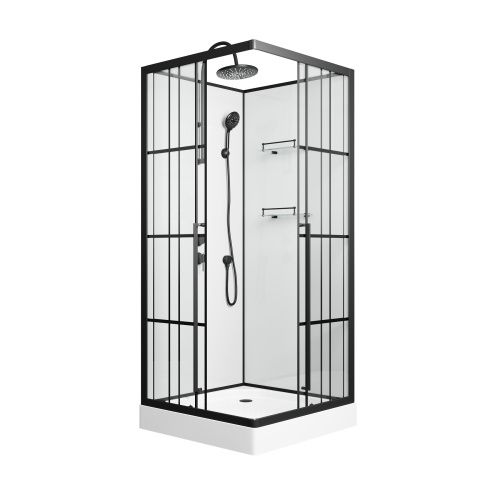 Душевая кабина Niagara Standart ST90/15QL/KL/BKT 90х90 квадратная без крыши ориентация левая