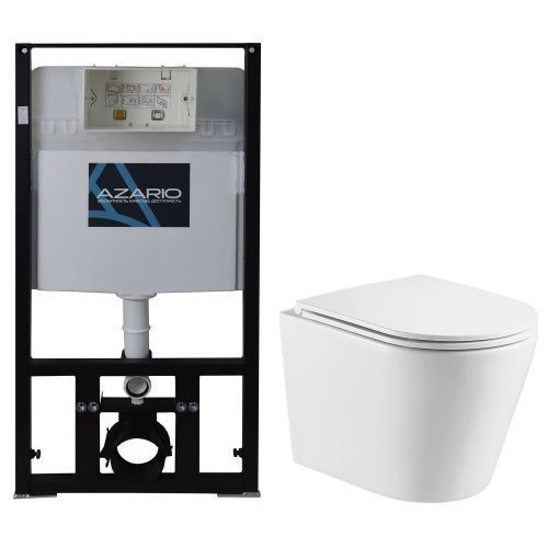 Комплект унитаз с инсталляцией  Azario  AZ-8010-1000+AZ-0053-UQ