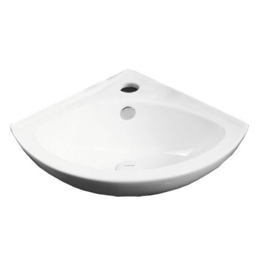 Раковина из сантехнического фаянса Azario AZ-41196 40х40 подвесная цвет белый 1 отверстие под смеситель