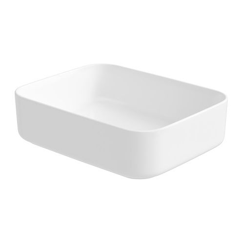 Раковина из сантехнического фарфора Iddis Bridge BRIWM05i27 50х40 накладная цвет белый без отверстий под смеситель