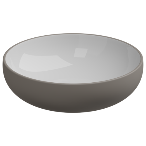 Раковина керамическая GSG Ceramic Design Easy EALAVRO45BI000/030 50х50 накладная цвет белый/бежевый без отверстий под смеситель