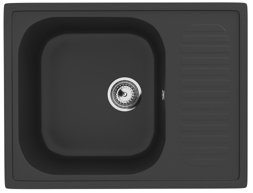 Кухонная мойка Ulgran Classic U-202-344 65х50 цвет черный
