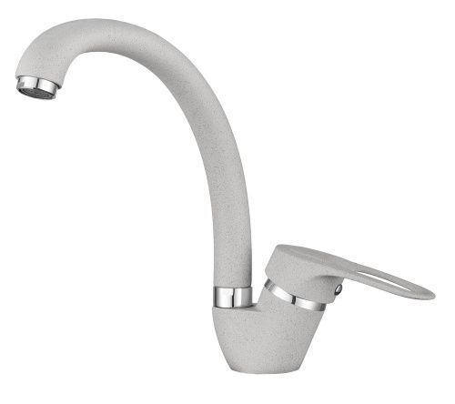 Смеситель для кухни Granula 03-ST, БАЗАЛЬТ на мойку серый