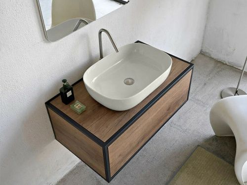 Раковина керамическая Scarabeo Glam 1804 41 60х40 накладная цвет белый без отверстий под смеситель