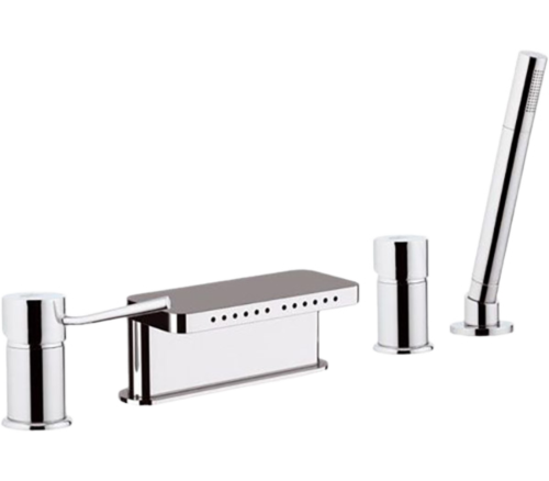 Смеситель Remer Minimal N06317MM на борт ванны хром