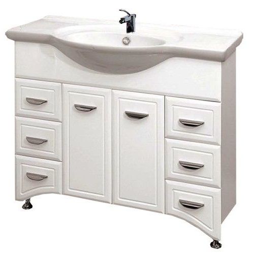 Тумба под раковину Misty Дрея Э-Дре01105-016Я 100х30 напольная цвет белый