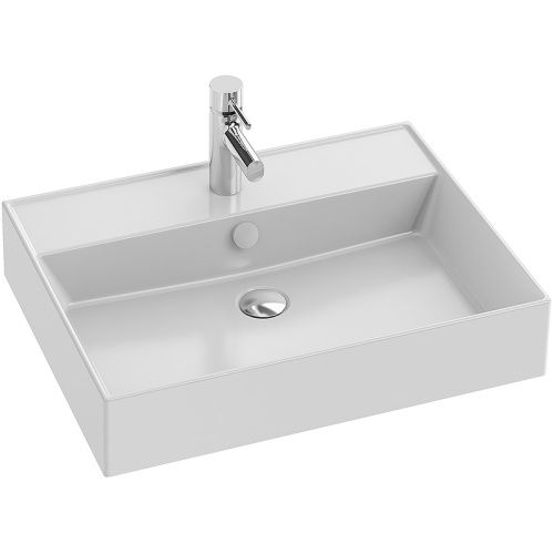 Раковина из сантехнического фарфора Jacob Delafon Vivienne EXBH112-00 60х50 подвесная цвет белый 1 отверстие под смеситель