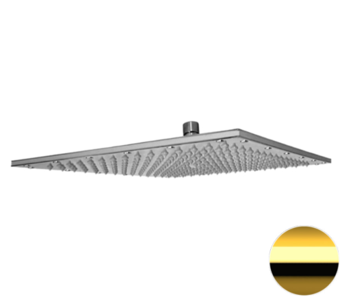 Верхний душ Remer 359SSXLDO 35х35 золото