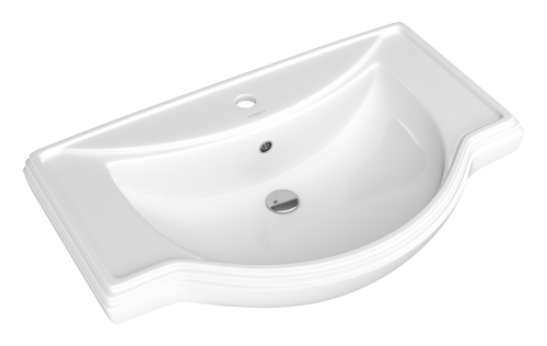 Раковина мебельная керамическая Kirovit Классик 65 33273 70х40 накладная цвет белый