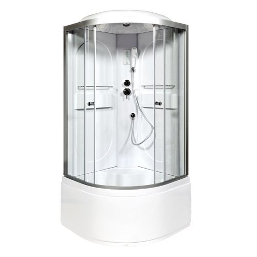 Душевая кабина AvaCan L610EL 100х100 четверть круга с крышей ориентация универсальная