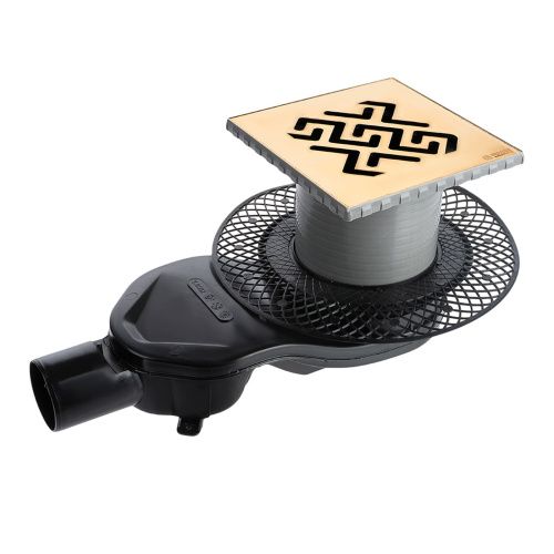 Душевой трап Berges PLATZ Antik 092161 10х10 золото