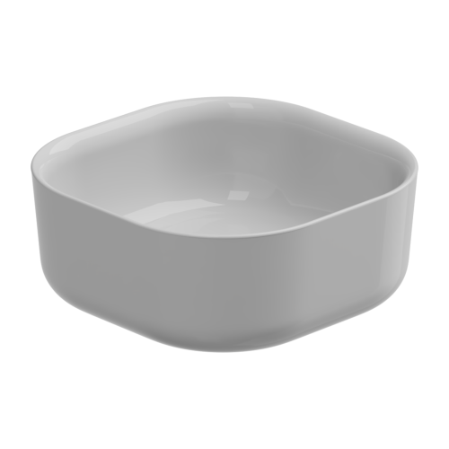 Раковина керамическая GSG Ceramic Design Hit! HILAVQU42000 40х40 накладная цвет белый без отверстий под смеситель