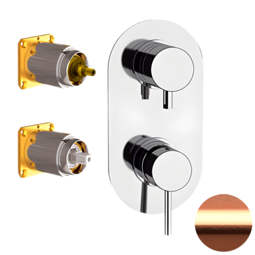 Смеситель для душа Remer X Style X93KBRP встраиваемый в стену медь