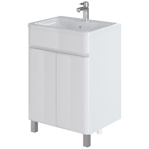 Тумба с раковиной Итана Roberto 295459 60х50 напольная цвет белый