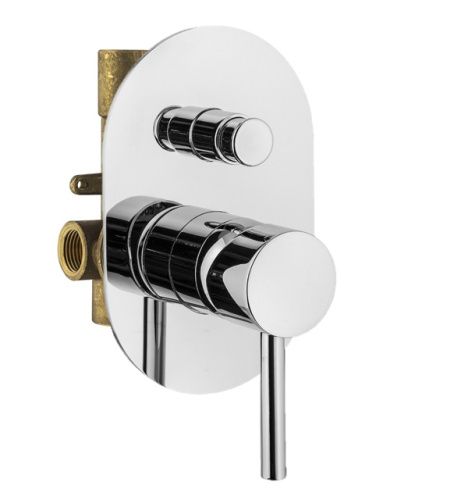 Смеситель для душа Plumberia Selection Ixo KIT1001CR встраиваемый в стену хром