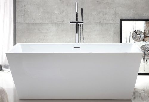Ванна акриловая Abber AB9224-1.5 150х80 отдельностоящая прямоугольная с каркасом