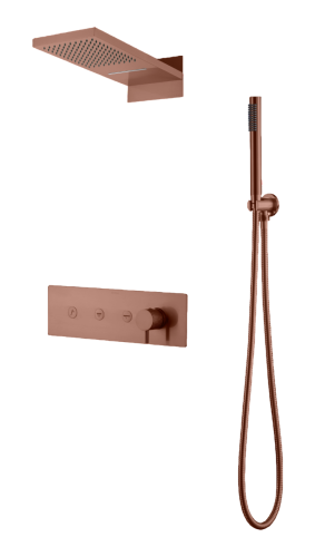 Душевая система Boheme Fusion 130-BRB встраиваемая в стену цвет бронза