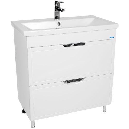 Тумба под раковину Viant Лима VLIM80CO-T2Y 80х40 напольная цвет белый