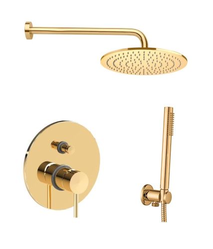 Душевая система Paffoni Light KITLIG015HG встраиваемая в стену цвет золото