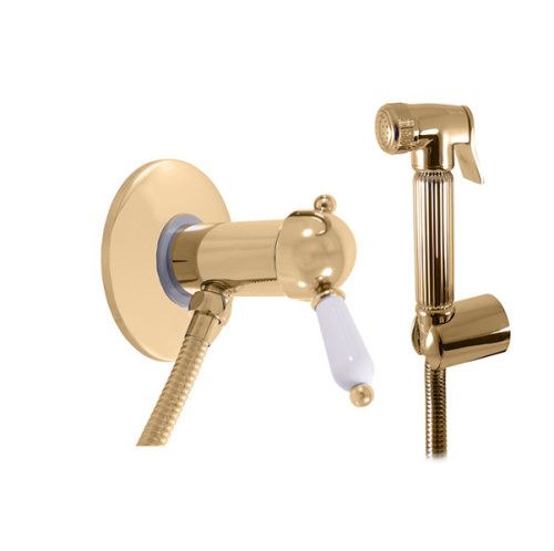 Гигиенический душ со смесителем RavSlezak LABE L547/1Z золото