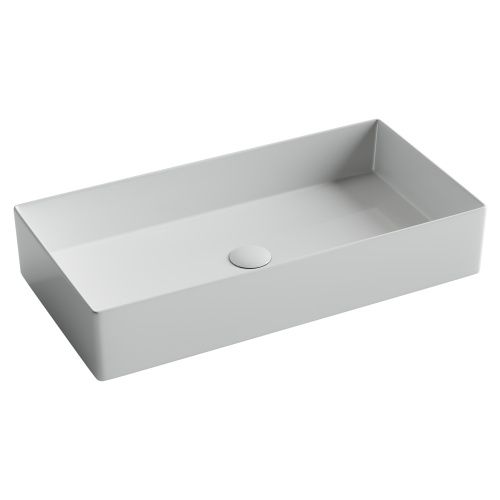 Раковина из сантехнического фарфора Ceramica Nova ELEMENT CN6071 70х40 накладная цвет белый без отверстий под смеситель