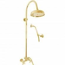 Смеситель для душа RavSlezak MORAVA RETRO MK181.5/3Z настенный золото