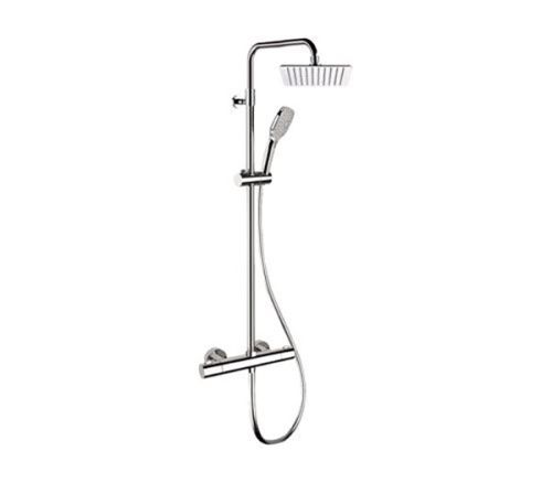 Душевая стойка Remer Elegance EQ32A8CPUFD25 настенная цвет хром с термостатом