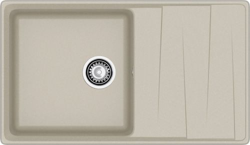 Кухонная мойка Granfest Level LV-860L топаз 85х50 цвет серый поверхность матовая