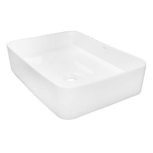 Раковина из сантехнического фаянса Azario AZ-2282 50 см накладная цвет белый