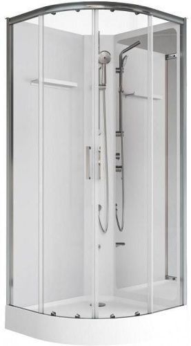 Душевая кабина Aquanet Passion 2.0 00263868 90х90 четверть круга без крыши ориентация универсальная