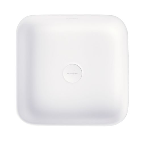 Раковина из искусственного камня MonteBianco Loreto Piazza 360 12018 40х40 накладная цвет белый без отверстий под смеситель