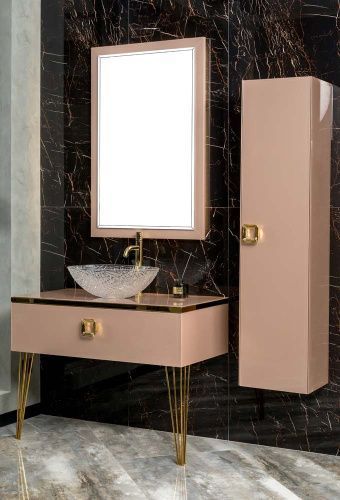 Столешница Armadi Art Lucido 853-100-Rose 100х50 накладная цвет розовый